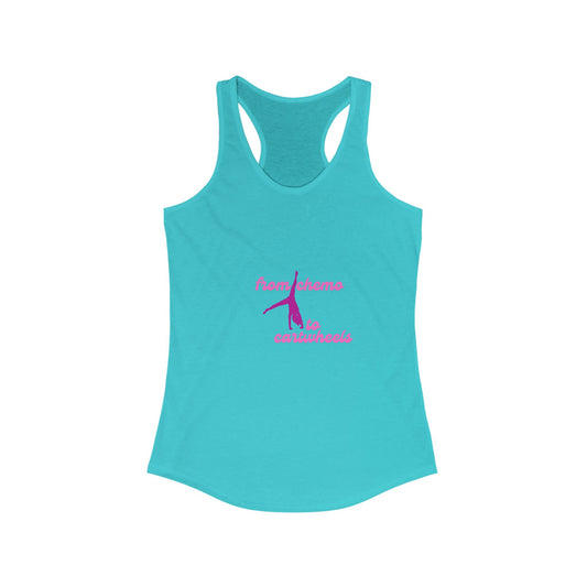 From Chemo to Cartwheels Racerback Tank Top