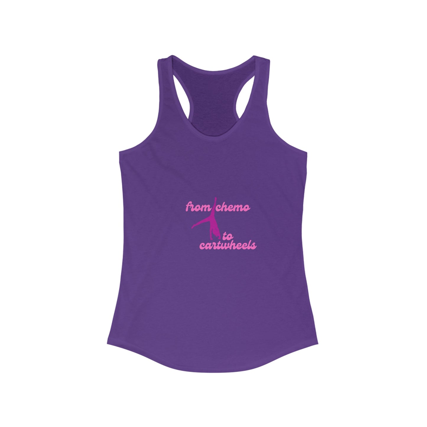 From Chemo to Cartwheels Racerback Tank Top