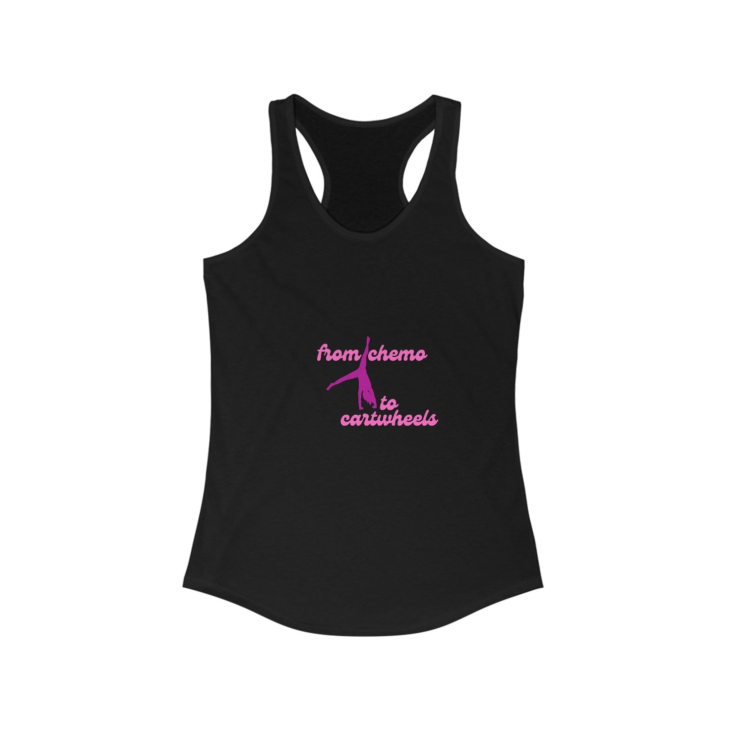 From Chemo to Cartwheels Racerback Tank Top