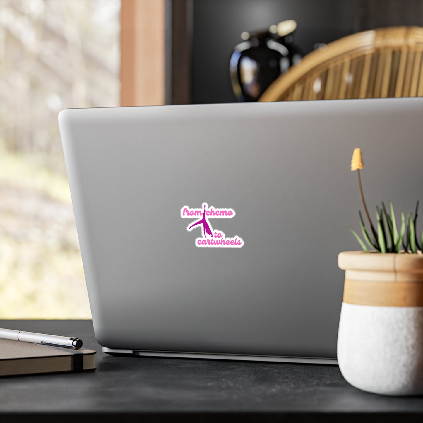 From Chemo to Cartwheels Vinyl Sticker
